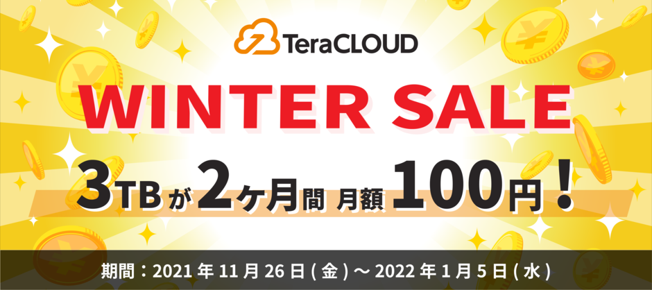 TeraCLOUD2021wintersale