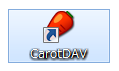 CarotDAVを起動