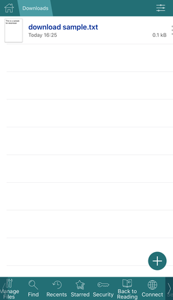 ダウンロードが完了